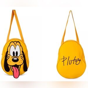 Disney 💛🤎 Pluto big face large shoulder bag purse new tags unattached
